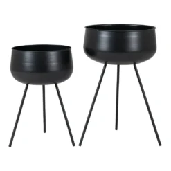 Pots De Fleurs Ardola 2 Pots De Fleurs En Noir 7 Pots De Fleurs Ardola 2 Pots De Fleurs En Noir -Jardin Luxueux Pas Cher Magasin 01109149d472f019