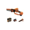 Scie D'élagage Sans Fil 10,8v 2 Batteries 2,5 Ah + Chargeur Double 300w Brixo
