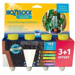 Cône D'Arrosage D'absence : 45 à 60 Cm 30 Cl : L, Jaune - Pack 3+1