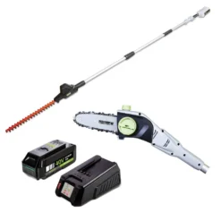 Taille-haies élagueur 2en1 Avec Batterie Lithium 40v 2.5 Ah + Chargeur Warrior