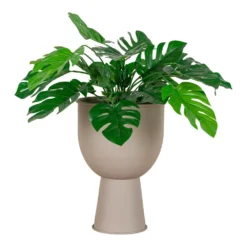Amalfi Flowerpot Pot De Fleurs En Gris Beige