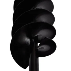 VIDAXL Tarière De Sol Avec Mèche De Tarière Spirales 100 Mm Acier Noir -Jardin Luxueux Pas Cher Magasin 630d1e7995fee0.45090501