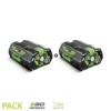 Lot De 2 Batteries 4ah Pour Outil De Jardin Sans Fil Egopower