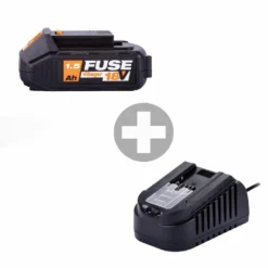 Batterie Lithium Ion 18 Volts 1,5ah Avec Chargeur 2.4a Villager Fuse -Jardin Luxueux Pas Cher Magasin 63503ee5cc1705.43491342