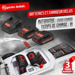 Tondeuse Rechargeable 40v (2x20v) 37cm - Batteries Et Chargeur Fournis - Elem Ga -Jardin Luxueux Pas Cher Magasin 63c136734e8a95.49048076
