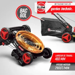 Tondeuse Thermique Autotractée 144.3cc - Largeur De Coupe 46cm - Elem Garden -Jardin Luxueux Pas Cher Magasin 63c1367d6eb876.50155183