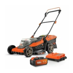 Tondeuse Sans Fil 20v 34cm Brushless - Powdpglws1 - Livrée Avec Batterie 20v 4,0ah + Chargeur Rapide