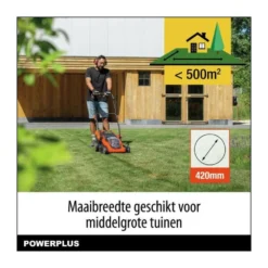 Tondeuse Sans Fil 20v 34cm Brushless - Powdpglws1 - Livrée Avec Batterie 20v 4,0ah + Chargeur Rapide -Jardin Luxueux Pas Cher Magasin 643d9e40384402.40227350