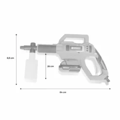 Voltr – Nettoyeur Haute Pression 25 Bars à Batterie 20v – Kit Complet D’accessoires Brosse. Buse à Jet Variable. Réservoir -Jardin Luxueux Pas Cher Magasin 6445ca2a638da6.43411291