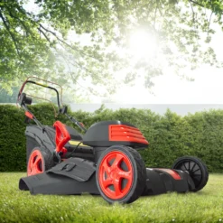 Tondeuse à Gazon électrique Tractée 1800w - 46cm Avec Carter En Acier - Elem Gar -Jardin Luxueux Pas Cher Magasin 644acbe51f1421.82509440