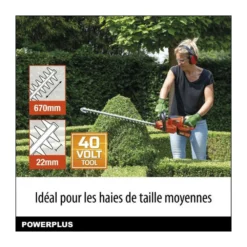 Taille-haies A Batterie 40v Dual Power Powdpg7536 - Lame 670 Mm, écartement 22 Mm - Livré Sans Batterie Ni Chargeur -Jardin Luxueux Pas Cher Magasin 645b90f08c9c07.57169319