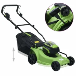 VIDAXL Tondeuse à Gazon Sans Fil Et Jeu D'outils électriques De Jardin -Jardin Luxueux Pas Cher Magasin 645ce737845dc2.83193373