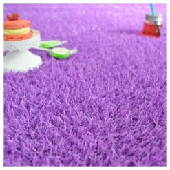 Gazon Synthétique Happy Party - Couleur Violet - Classé Feu - 20mm - 1m X 7m