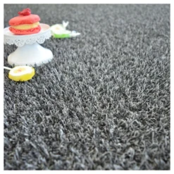 Gazon Synthétique Happy Party - Couleur Gris Foncé - Classé Feu - 20mm - 2m X 4m