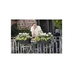 Elho Balconniere Green Basics Allin1 55 - Extérieur & Balcon - Xl - L 32,3 X W 56,4 X H 22,7 Cm - Vivre Noir -Jardin Luxueux Pas Cher Magasin 645cf56390dbb6.90868122