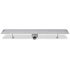 VIDAXL Drain De Douche Linéaire 2 Pcs 830 X 140 Mm Acier Inoxydable -Jardin Luxueux Pas Cher Magasin 645cf868dc4016.93423775