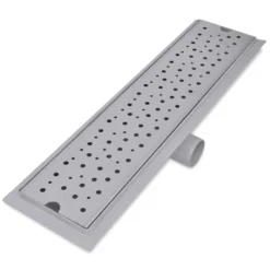 VIDAXL Drain De Douche Linéaire 2 Pcs 530 X 140 Mm Acier Inoxydable -Jardin Luxueux Pas Cher Magasin 645d59cf36e655.46113157