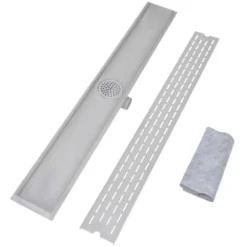 VIDAXL Drain De Douche Linéaire 2pcs Ligne 1030x140mm Acier Inoxydable -Jardin Luxueux Pas Cher Magasin 645d59d554b111.80449549