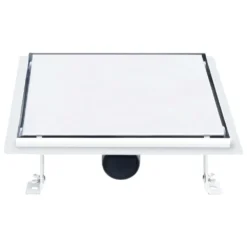 VIDAXL Drain De Douche Avec Couvercle 2 En 1 28x28 Cm Acier Inoxydable -Jardin Luxueux Pas Cher Magasin 645d59e3ea8950.69256407