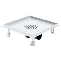 VIDAXL Drain De Douche Avec Couvercle 2 En 1 28x28 Cm Acier Inoxydable -Jardin Luxueux Pas Cher Magasin 645d59e4073846.54709271