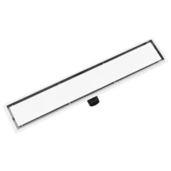 VIDAXL Drain De Douche Avec Couvercle 2 En 1 73x14 Cm Acier Inoxydable -Jardin Luxueux Pas Cher Magasin 645d59e5576f97.60756036