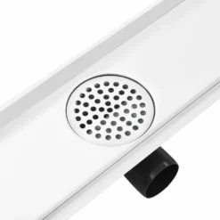 VIDAXL Drain De Douche Avec Couvercle 2 En 1 83x14 Cm Acier Inoxydable -Jardin Luxueux Pas Cher Magasin 645d59f663f521.90747793
