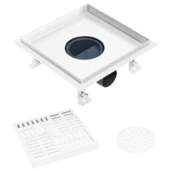 VIDAXL Drain De Douche 23x23 Cm Acier Inoxydable -Jardin Luxueux Pas Cher Magasin 645d59f7874be5.58637536