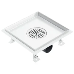 VIDAXL Drain De Douche 23x23 Cm Acier Inoxydable -Jardin Luxueux Pas Cher Magasin 645d59f792cdf5.49045778