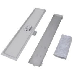 VIDAXL Drain De Douche Linéaire 2 Pcs 730 X 140 Mm Acier Inoxydable -Jardin Luxueux Pas Cher Magasin 645d59f8a028c0.39210948