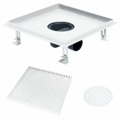VIDAXL Drain De Douche 28x28 Cm Acier Inoxydable -Jardin Luxueux Pas Cher Magasin 645d59fd3aa487.75611245