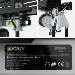 Fendeur De Bûches Horizontal électrique 52cm 2200w + Support Hauteur De Coupe 107.5cm -Jardin Luxueux Pas Cher Magasin 64627b6abbc4b6.51317712