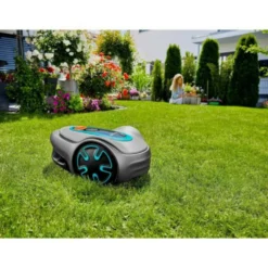 Gardena Tondeuse A Gazon Robot Sileno Minimo 250 – Connexion Bluetooth – Surface Tonte Max 250m² – Triple Lames Pivotantes (1520 -Jardin Luxueux Pas Cher Magasin 6463cc77039727.20103669