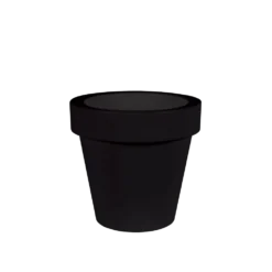 Pot De Fleurs Magnolia 120 ø120x114cm - Noir
