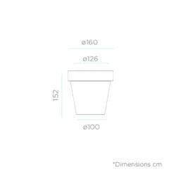 Pot De Fleurs Magnolia 160 ø160x152cm - Bronze -Jardin Luxueux Pas Cher Magasin 6470a366ae4228.90207969