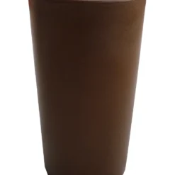 Pot De Fleurs Rond Palma 70 Taupe Opaque ø35x70cm