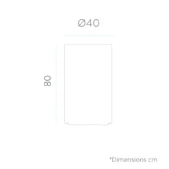 Pot De Fleurs Hortensia 40 High ø40x80cm - Taupe -Jardin Luxueux Pas Cher Magasin 6470a377744ec5.63905582