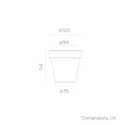 Pot De Fleurs Magnolia 120 ø120x114cm - Bronze -Jardin Luxueux Pas Cher Magasin 6470a38895b310.35812749