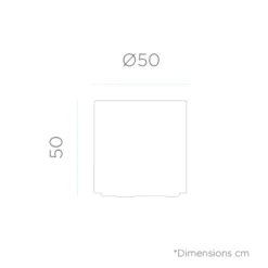 Pot De Fleurs Hortensia 50 ø50x50cm - Blanc -Jardin Luxueux Pas Cher Magasin 6470a38a9a37e9.07522752