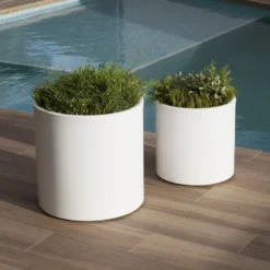 Pot De Fleurs Hortensia 50 ø50x50cm - Blanc -Jardin Luxueux Pas Cher Magasin 6470a38aa76e30.71473387