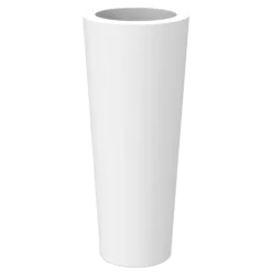 Pot De Fleurs Ficus 80 ø29x79cm - Blanc