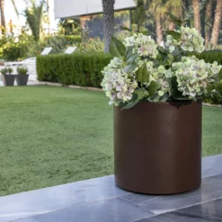 Pot De Fleurs Hortensia 50 ø50x50cm - Bronze -Jardin Luxueux Pas Cher Magasin 6470f761a86c17.96602913