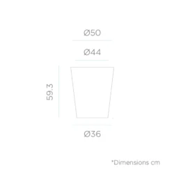 Pot De Fleurs Gerbera ø50x59,5cm - Blanc -Jardin Luxueux Pas Cher Magasin 6478c7f5795324.01529486