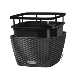 LECHUZA Jardinière Bacino Cottage All-in-one 30x30 Cm Noir Graphite -Jardin Luxueux Pas Cher Magasin 6479895b5b6bf6.59749369