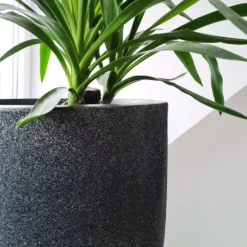 Pot à Fleurs Waste Smooth 43x41 Cm Gris -Jardin Luxueux Pas Cher Magasin 64798961a64762.22578168