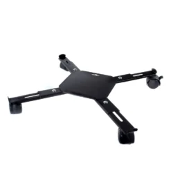 Nature Support Roulant Réglable Pour Plantes 4 Bras Métal Noir