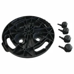 VIDAXL Support Sur Roulettes Pour Plantes Diamètre 30 Cm Noir 170 Kg -Jardin Luxueux Pas Cher Magasin 64798cc1c5b2b1.83261935