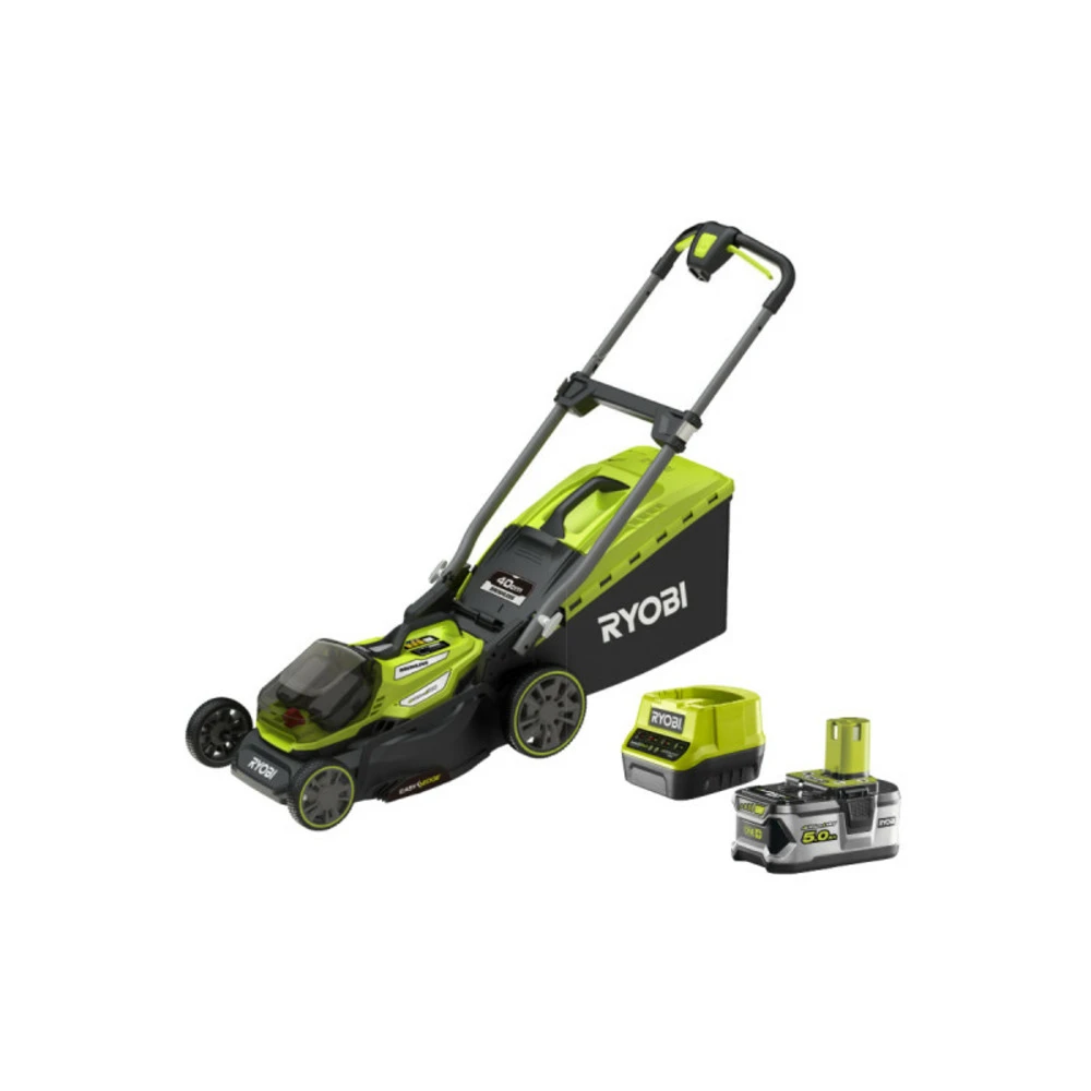 Tondeuse Ryobi - Ry18lmx40a-150 - 18v Oneplus Brushless - Coupe 40 Cm - 1 Batterie 5.0ah - 1 Chargeur 1 Tondeuse Ryobi - Ry18lmx40a-150 - 18v Oneplus Brushless - Coupe 40 Cm - 1 Batterie 5.0ah - 1 Chargeur