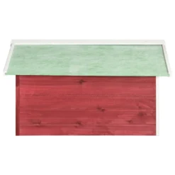 VIDAXL Garage De Tondeuse à Gazon 72x87x50 Cm Rouge Et Blanc Sapin -Jardin Luxueux Pas Cher Magasin 6480d34c523827.95805859