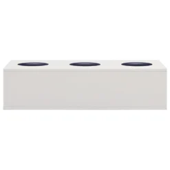 VIDAXL Boîte à Fleurs De Bureau Gris Clair 90x40x23 Cm Acier -Jardin Luxueux Pas Cher Magasin 6498c6fdb19cd2.83511021