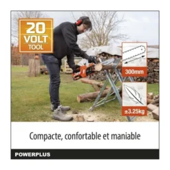 Tronçonneuse A Batterie 20v Dual Power Powdpg7570 - Guide De 300 Mm - Livrée Sans Batterie Ni Chargeur -Jardin Luxueux Pas Cher Magasin c67e29ecb60bcbc4